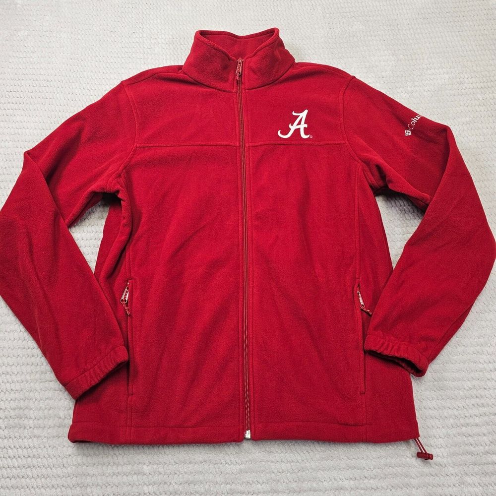 Men's Columbia Fleece Jacket Roll Alabama Roll Tide‎ Size Medium